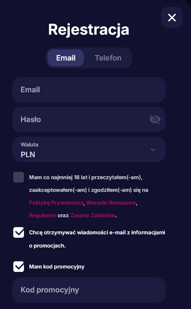 Aktywowanie kodu promocyjnego NV Casino